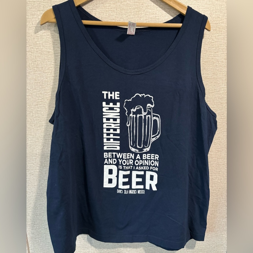 Men’s tank top - Beer and your opinion